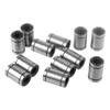 1PCS Aperture 3mm-50mm Linear Motion Ball Bearing Bushing (LM3UU~LM50UU) with Rod Shaft for CNC/3D Printer