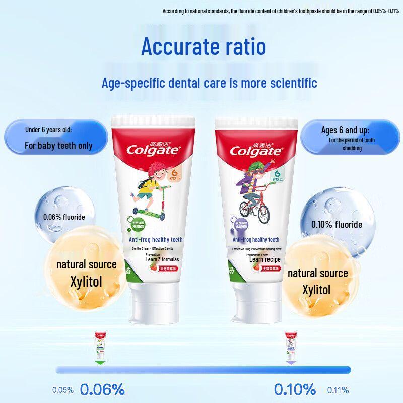 Colgate 0-Added Kids Toothpaste 6-12+ Years Natural Strawberry 70g