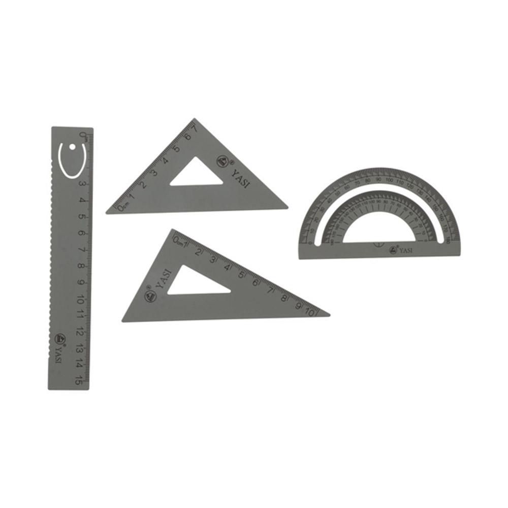 Dividing Ruler Straight Triangle Ruler Set Multifunctional Drawing Ruler Drafting Ruler Student