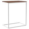 Vidaxl Side Table, White, 55X35X66 Cm, Wood-Based Material