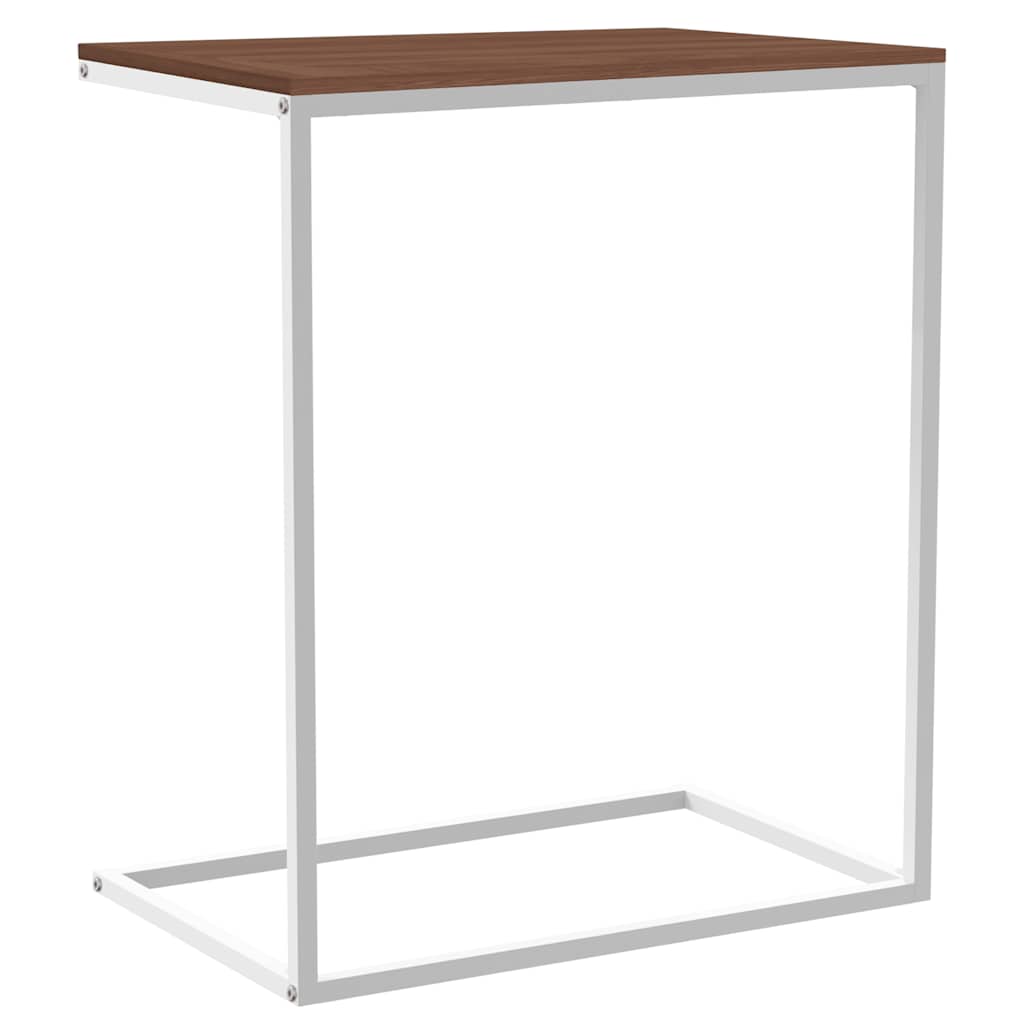 Vidaxl Side Table, White, 55X35X66 Cm, Wood-Based Material