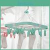 Stylish Plastic Hanging Drying Rack With Multiple Clips And Creative Dustproof Board