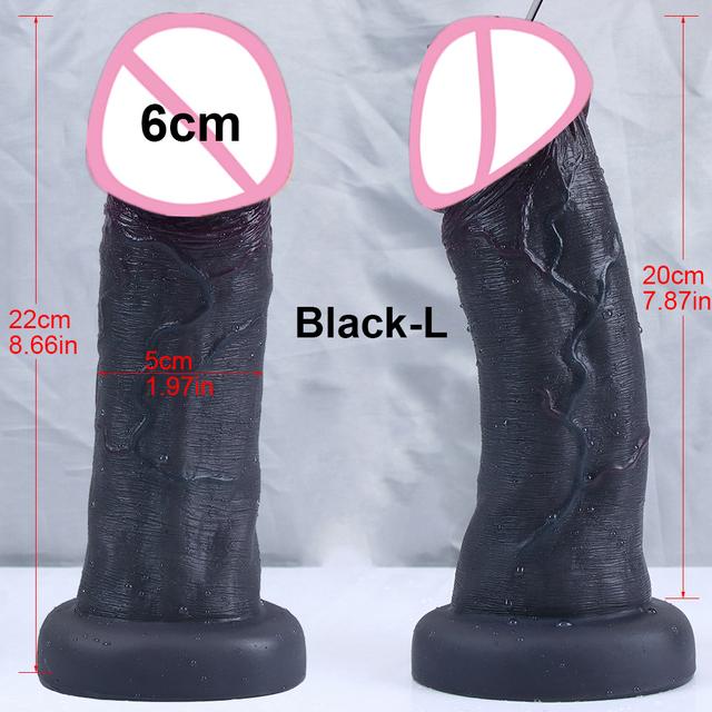 New 7.5cm Big Glans Penis Realistic Dildo Huge Anal Plug Suction Cup Adult Strapon Sex Toys For Woman Vagina Orgasm Masturbation