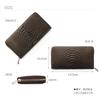 [HALEINE] Women's and Men's Long Wallet, Python Leather, Single Piece, Round Zipper: Cyprus