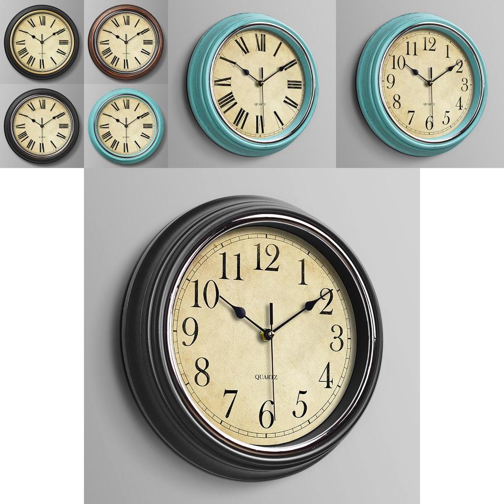 Retro-Wanduhr mit Quarzwerk für die Wohnzimmerdekoration