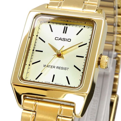 Casio CASIO Standard Quartz Ladies Watch LTP-V007G-9E Gold Metal Band Overseas Model