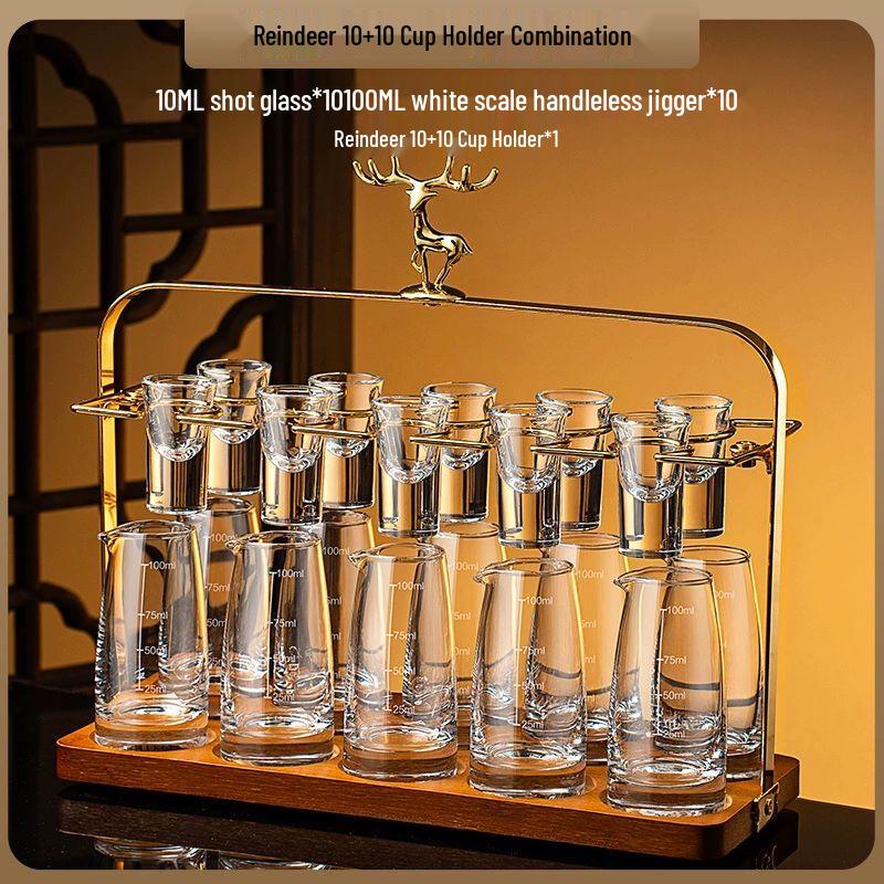 Crystal Glass Baijiu Cup Set