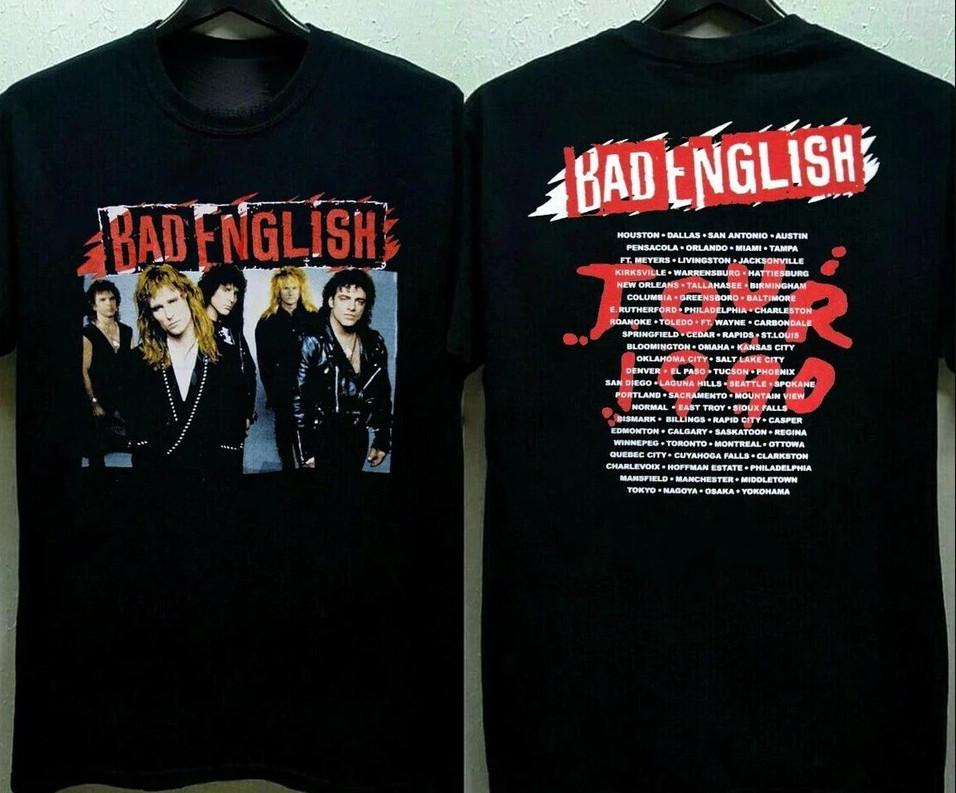 Vtg Bad English Concert World Tour T-shirt size S-5XL XL