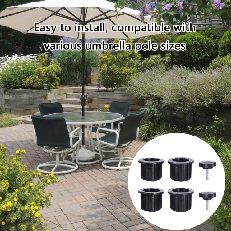 Weather Resistant Patios Table Umbrella Hole Rings Plug Caps Umbrella Sleeve Stabilizer Hole Insert for Garden Terraces 8PCS