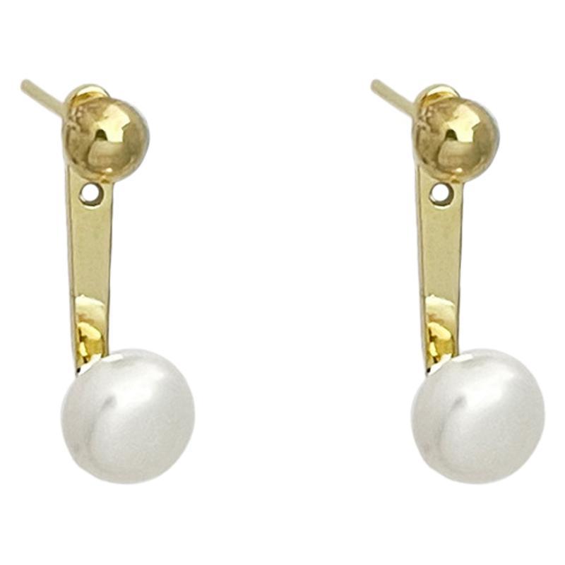 Barockperlen Ohrhänger Leichter Luxus Design Damen-Temperament Älteres Gefühl Mode Vielseitiger Ohrschmuck