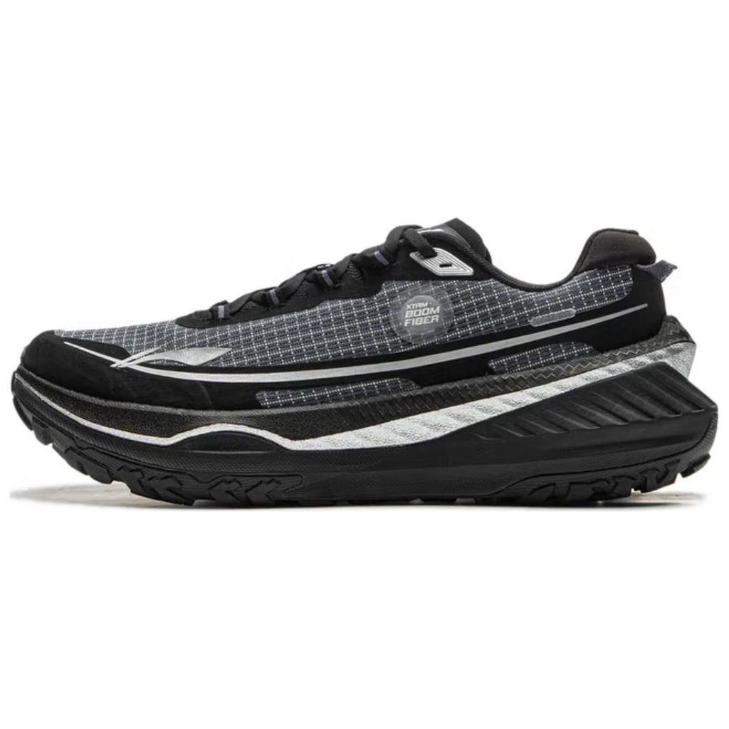New LiNing Di Lu V2 Cushioning Anti Slip And Wear Resistant Rebound Low Top Trail Running Shoes Men's Black ARNU009-5