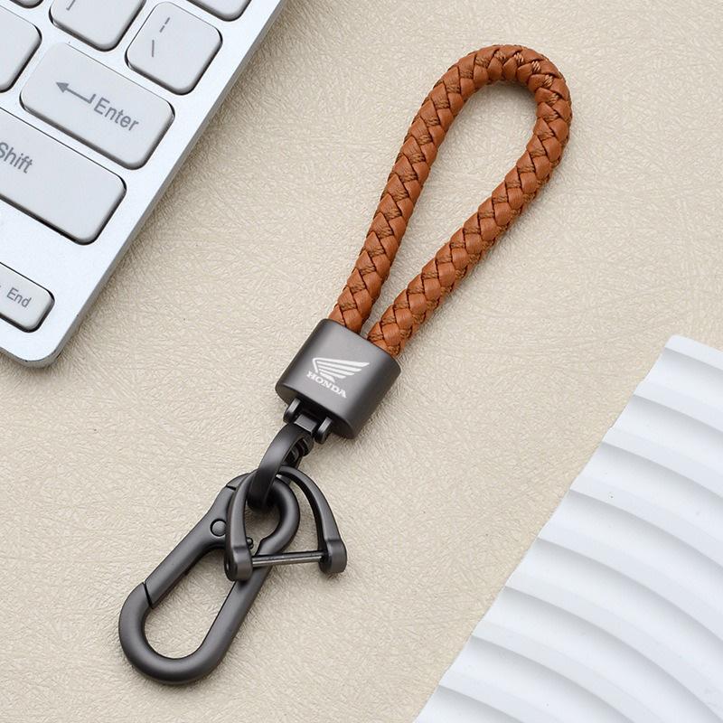 Braided Rope Car KeyRing Chain Keychain Anti-Lost Key Pendant For Honda CB400 CB 400 1992-2021 2020 CB 400SF Interior Accessorie TV7
