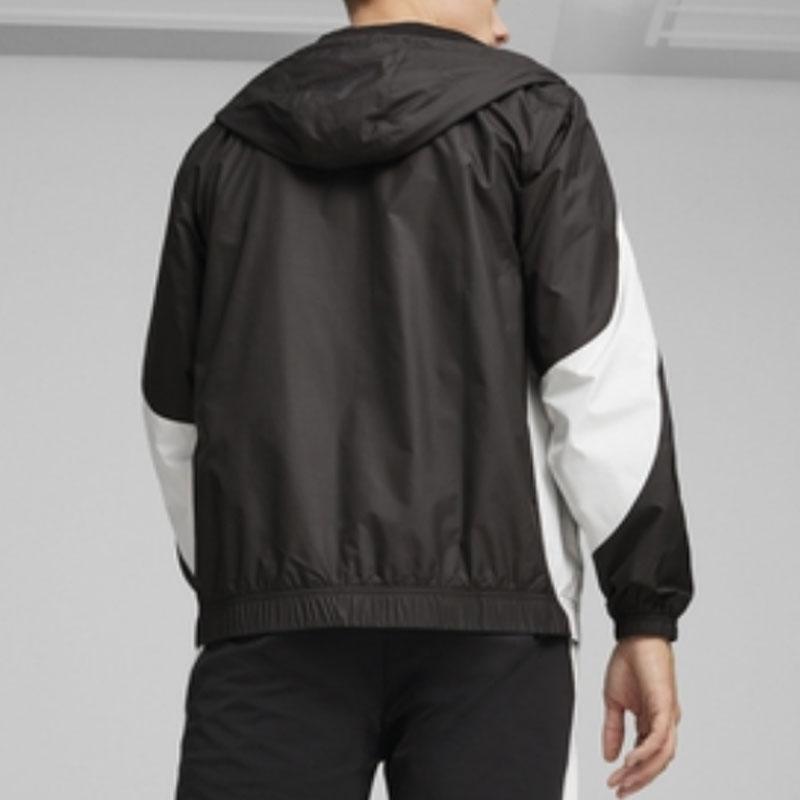 Puma Bmw Motorsport Woven Jacket Color Block Breathable Zip Hooded Jacket Men Jacket Black 625174-01