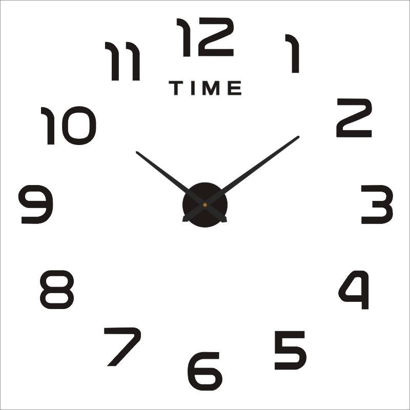 

3D Настенные часы в стиле арт-деко, Европейский стиль, Модные современные настенные часы для гостиной, Часы DIY, Креативные настенные часы Fluorescent green