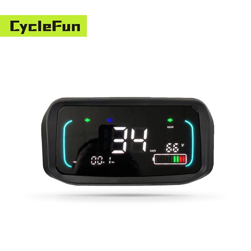 48V 60V 72V 84V 96V 108V KMH/MPH One-LIN YXT Speed LCD Speedometer Display for Electric Scooter Fardriver Votol Controller 48v