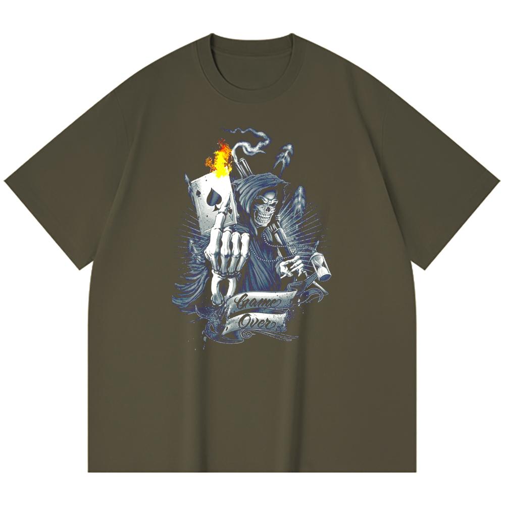 230 g/m² 100% Baumwolle Heavy Metal T-Shirt Rockband Beliebte Musik Druck Unisex Schweres Baumwoll-T-Shirt