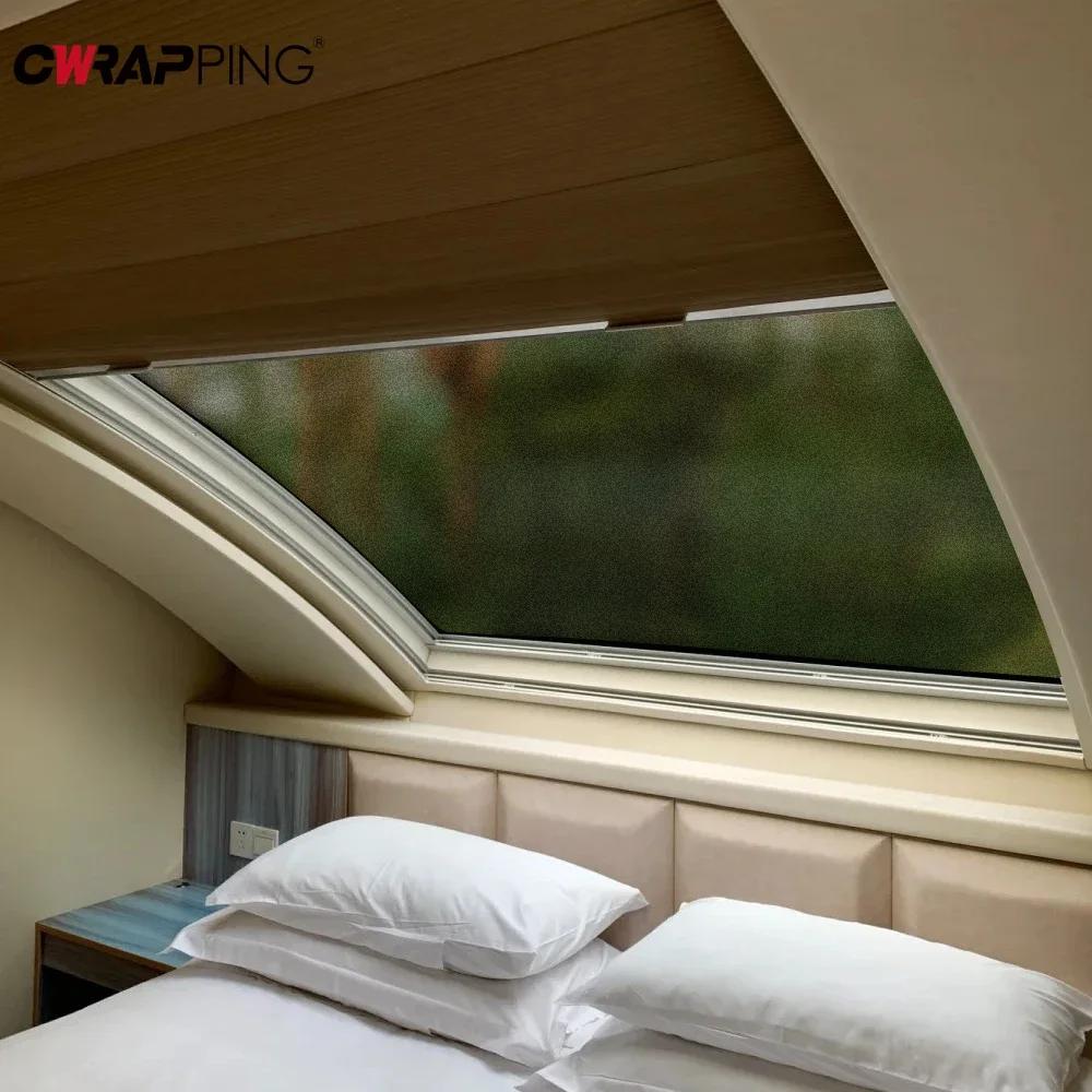 Car Stickers Matte Window Film Frosted Privacy Decorative Film Electrostatic Adsorption Frosted Self Adhesive Sticker for Car