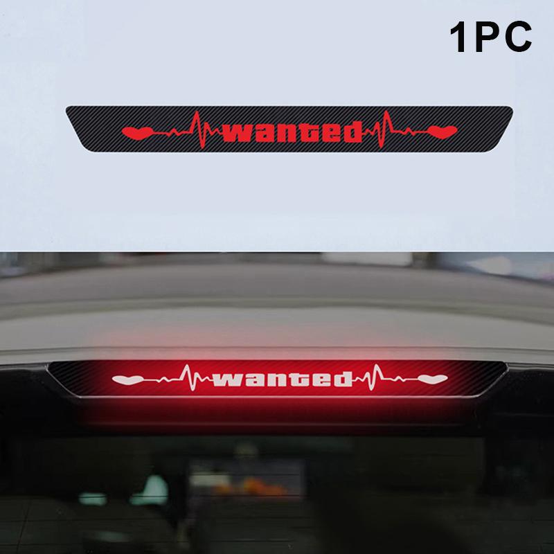 Eye-Catching Car High-Mounted Brake Light Sticker, Projection Light Translucent Film Eye Pattern, Suitable For All Car Models