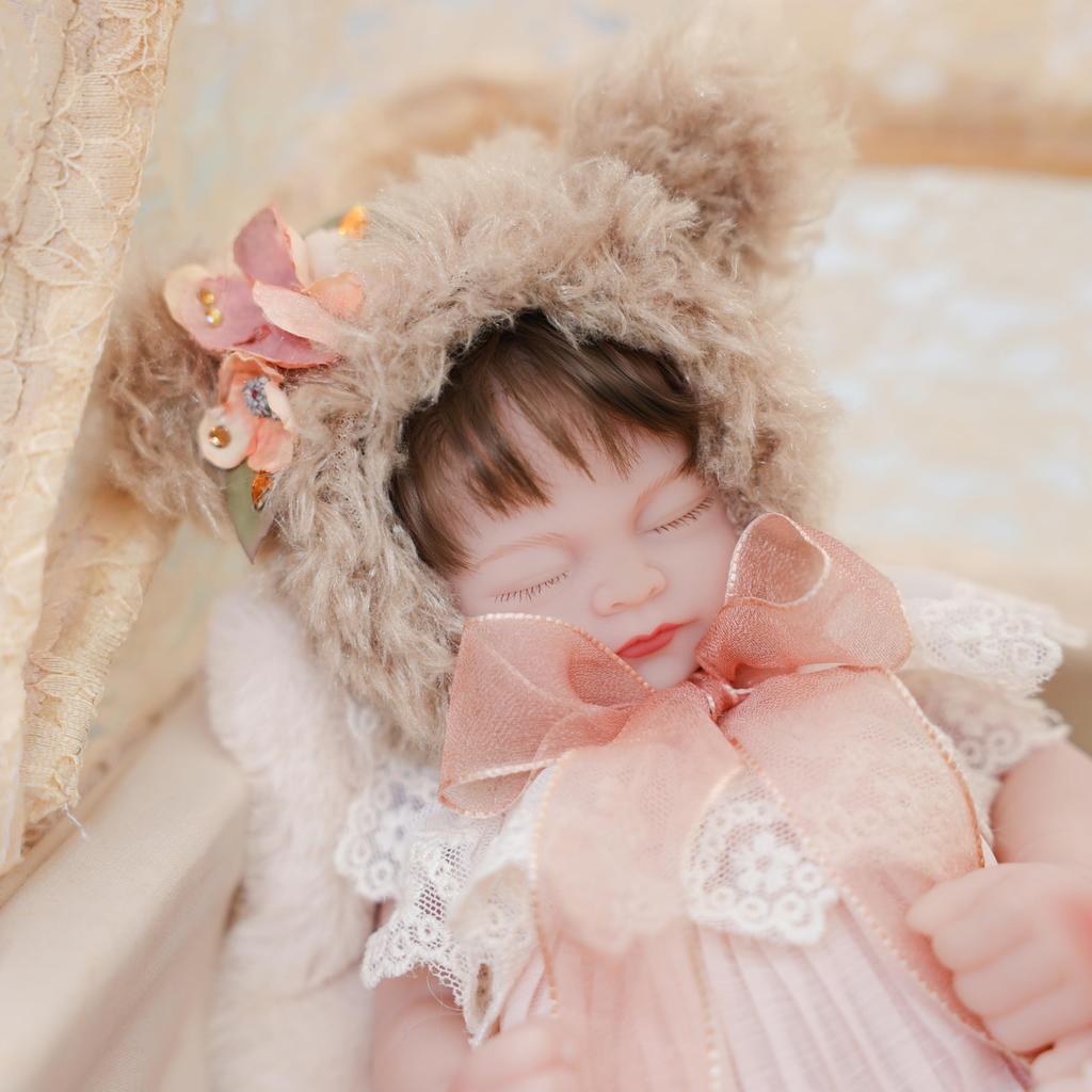 Cloveray 30cm Reborn Doll 12-inch Baby Doll Interactive Baby Doll Realistic and posable body, removable clothing, water play safe Perfect doll for