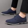 Fashion Spring New Men Faux Suede Lace Up Oxford Shoe Men Fashion Carved Brogues Shoes Autumn Breathable Comfortable Casual Dress Shoes