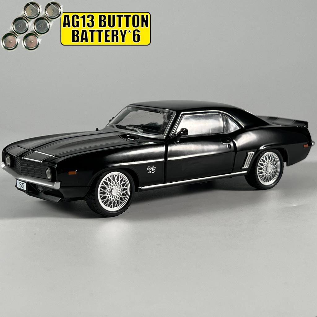 1:32 Chevrolet Camaro SS 350 1969 Super Classic Sports Car Alloy Diecast Model Car Children's Toy Cars Collectibles Hobby Gifts