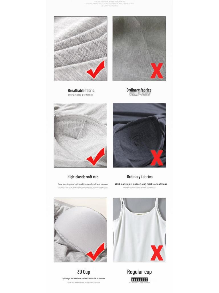 Women's Short-Sleeve Modal Tank with Chest Pad - No Bra Yoga Base Layer