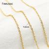 2 Sizes Heart Shape Chains For Jewelry Making,14K Gold Plated Brass Chain DIY Necklace Bracelet Earrings Making Accessories