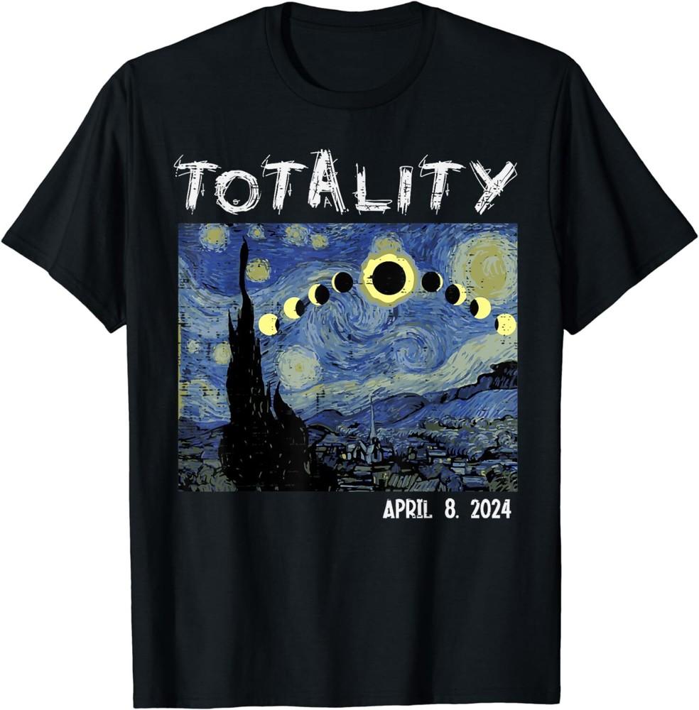 Art Solar Eclipse 2024 Totality April 8 Men Women Unisex T-Shirt Unisex T-Shirt L