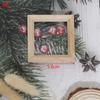 1/12 Dollhouse Miniature Wood Photo Frame Simulation Furniture Model Accessories