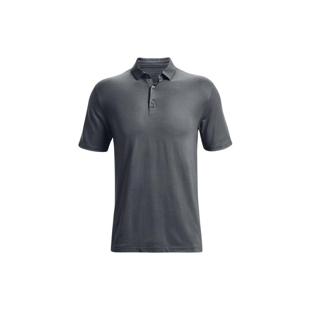 Under Armour Luxe Polo Shirts Grey Men s 1370150-012 M