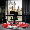 Michael Schumacher Printed Round Rug Carpet Chair Rug Area Rug Entryway Doormats,for Office Chair Living Room Bedroom Kitchen Room.
