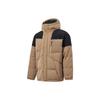Li Ning Sports Life Collection Down Jacket Men's Light Chestnut Brown Unisex AYMT065-4