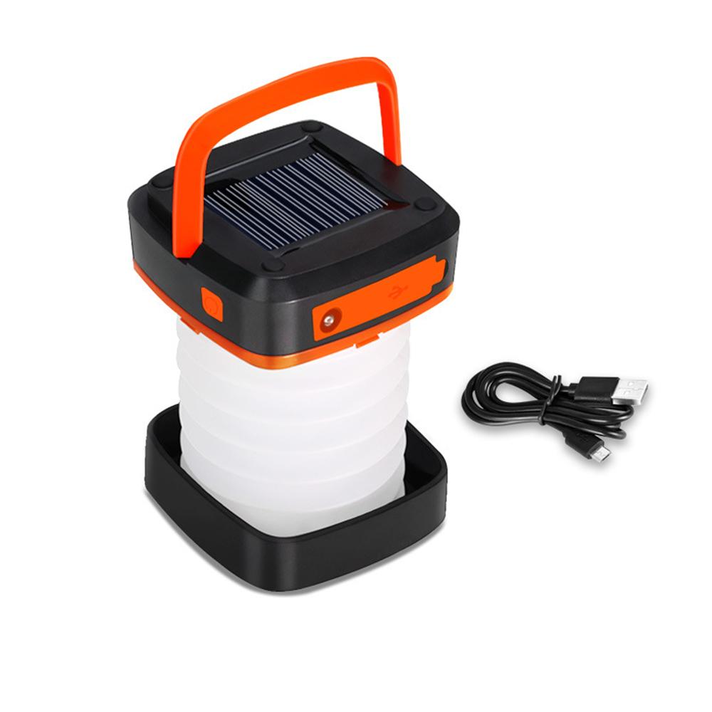Solar Rechargeable LED Flashlight Power Camping Tent Light Torch Lantern Lamp