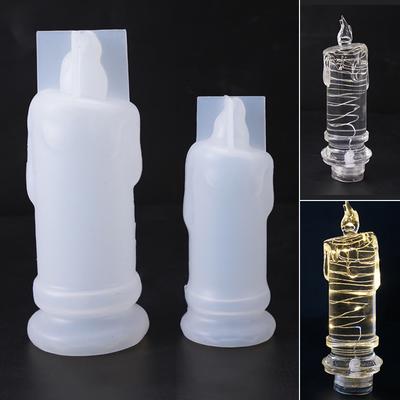 Silicone Soft Candle Light Making Mold Wax Resin Casting Epoxy Mould Craft