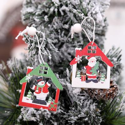 Wooden Christmas Pendant Merry Christmas Decorations for Home 2024 Christmas Tree Ornament Navidad Noel Xmas Gifts New Year 2024