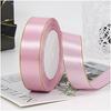 Gift Satin Ribbons Wholesaler 1inch  100% Polyester  Christmas Ribbon  Gold Wired  Edged Satin Ribbon  Roll Accept Print Logo