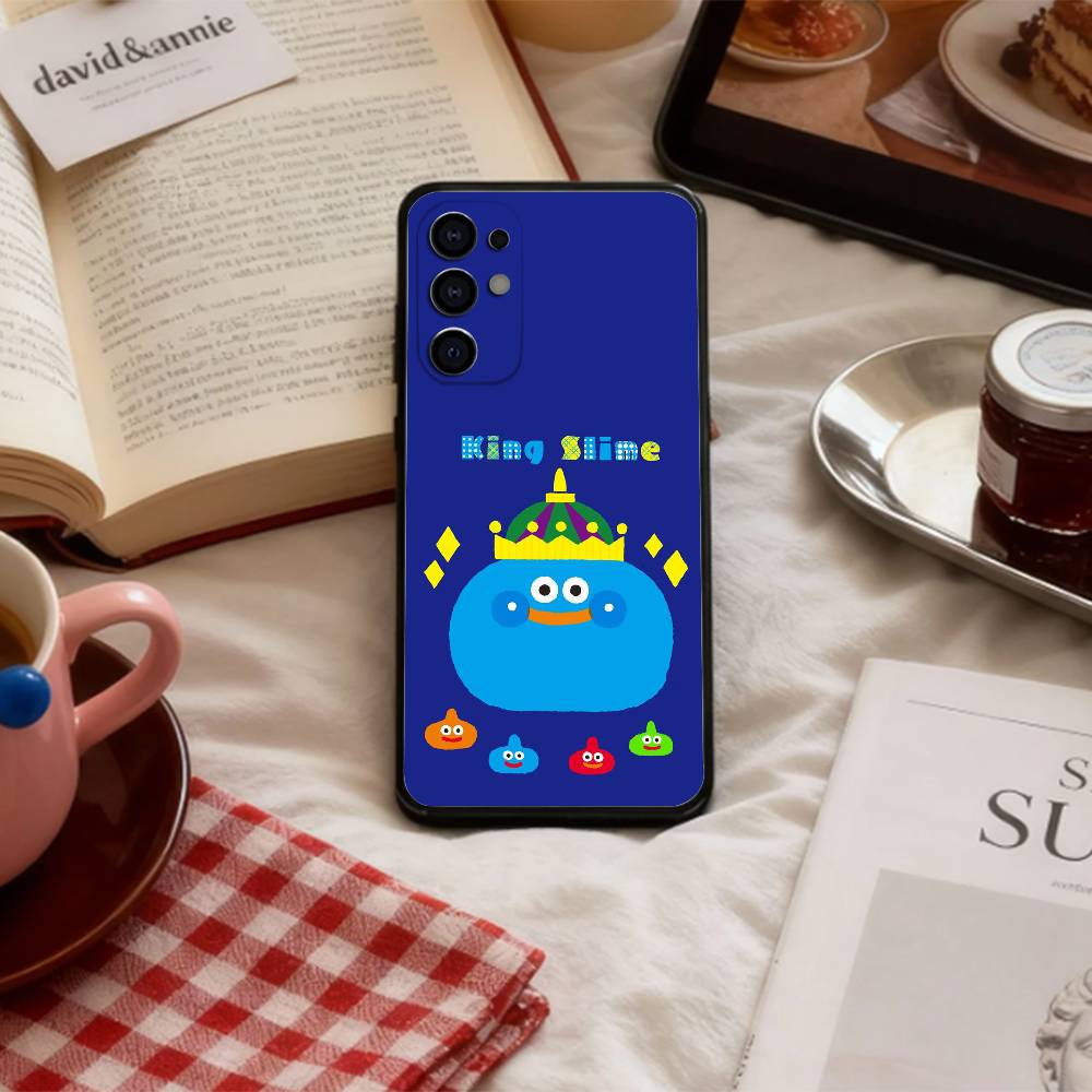 D-Dragon Q-quest S-slimes Phone Case For Samsung S 25,24,23,22,30,21,10,9,Ultra,Plus,Lite,FE,4,5 G Soft Black Case