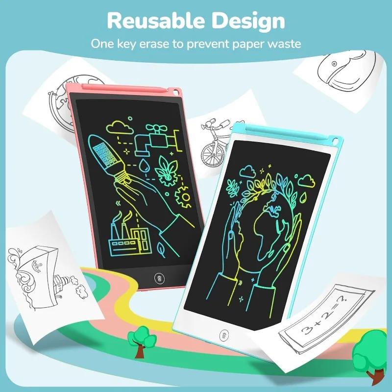 8.5 Inch LCD Writing Digital Graphic Drawing Tablets for kids Montessori Electronic Handwriting Pad Toys Graffiti Drawing Board