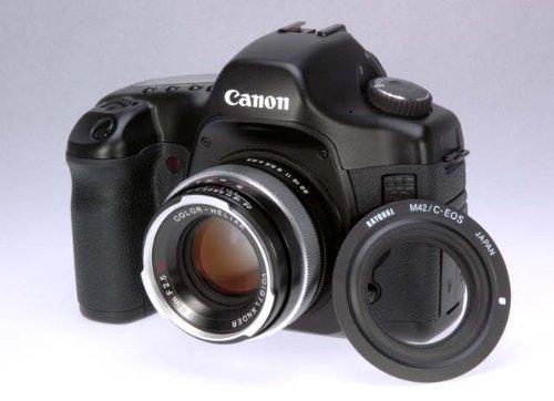 Lakequal Mount Adapter M42-EOS M42 S Lens to Camera EOS