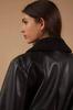 Handmade Stylish Biker Jacket Women's Leather Jacket Black Bomber Pure Lambskin