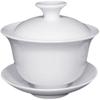 Chaoshan Pure White Ceramic Sancai Gaiwan Tea Bowl