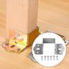 Bed Rail Brackets Heavy Duty Support Metal Hinges Fixed With Screws