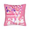 Ironmouse Neon Heart Frame With Devil Square Pillow Case Cute Vtuber Girl Cushion Cover Decor Pillowcover For Home 45X45Cm