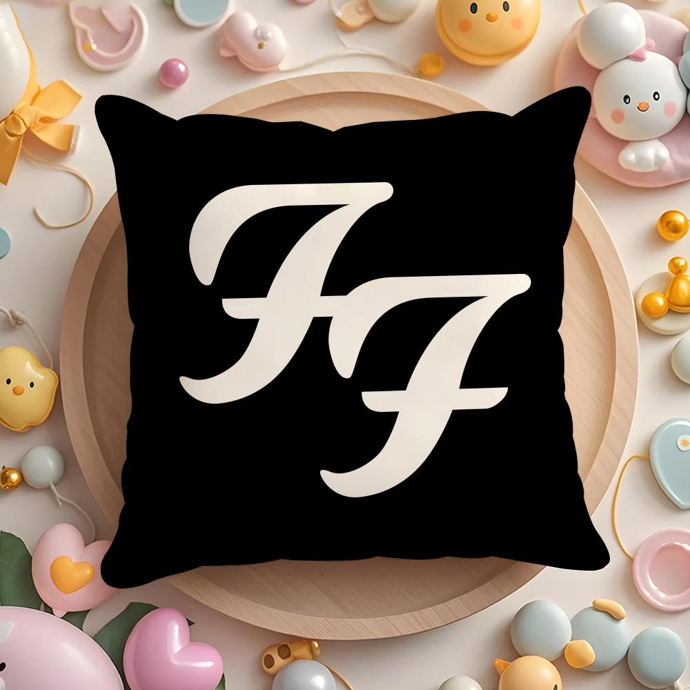 Foo F-Fighters Band Cushion Cover Home & Car Multi-Scene Pillow Cover - Reversible, Soft & Durable for Daily Use