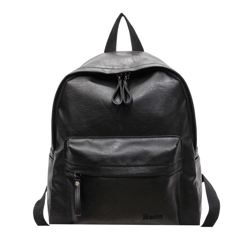 

Роскошный женский кожаный рюкзак Модный повседневный Daypack Большая вместимость Преобразование в сумку через плечо Ретро Дизайнерский Дорожный сумка для поездок чёрный