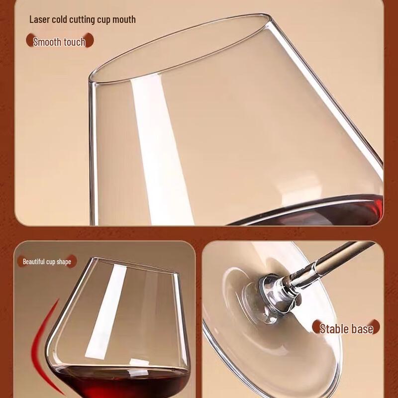 Shangqi Retro Burgundy Wine Glass Set