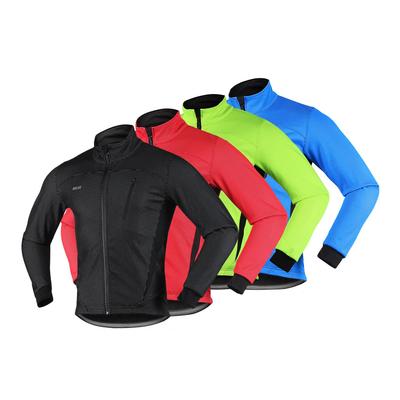 Maillot de Cyclisme Polaire Chaud Coupe-Vent - Haut de Sport d'Extérieur Automne/Hiver