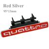 3d ABS Chrome Black Logo Quattro Emblem Car Front Grill Badge For 9s Q5 Accessoriess9