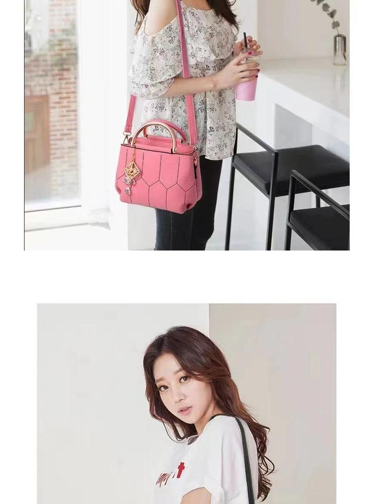 Bolsa Transversal Bordada da Moda: Bolsa de Ombro Elegante e Simples