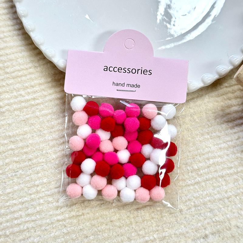 50Pcs Macaron Pom Pom Furry Balls 1Cm Colorful Pompones Soft Furball Handmade Crafts Supplies Diy Decoration Supplies